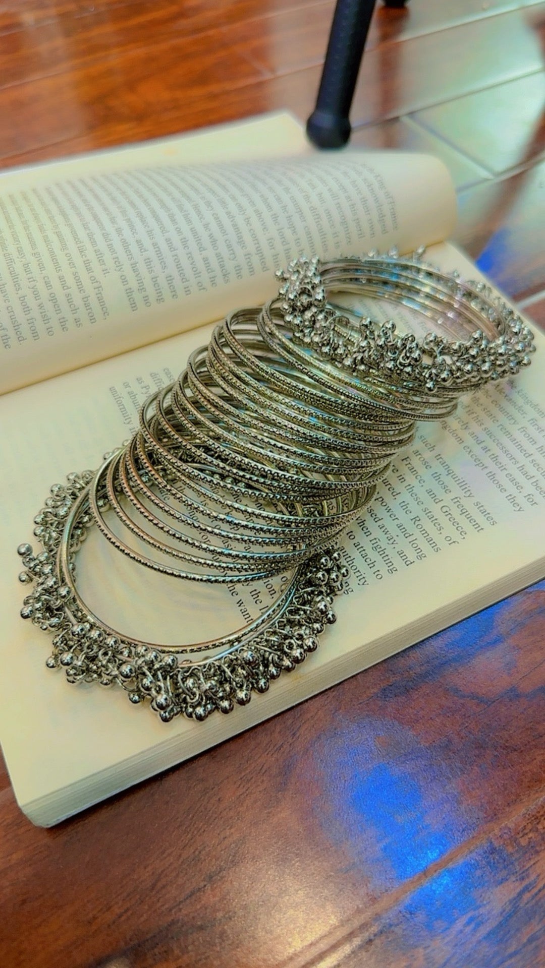 Elegant Silver Plated Bangles Set for Girls/Women