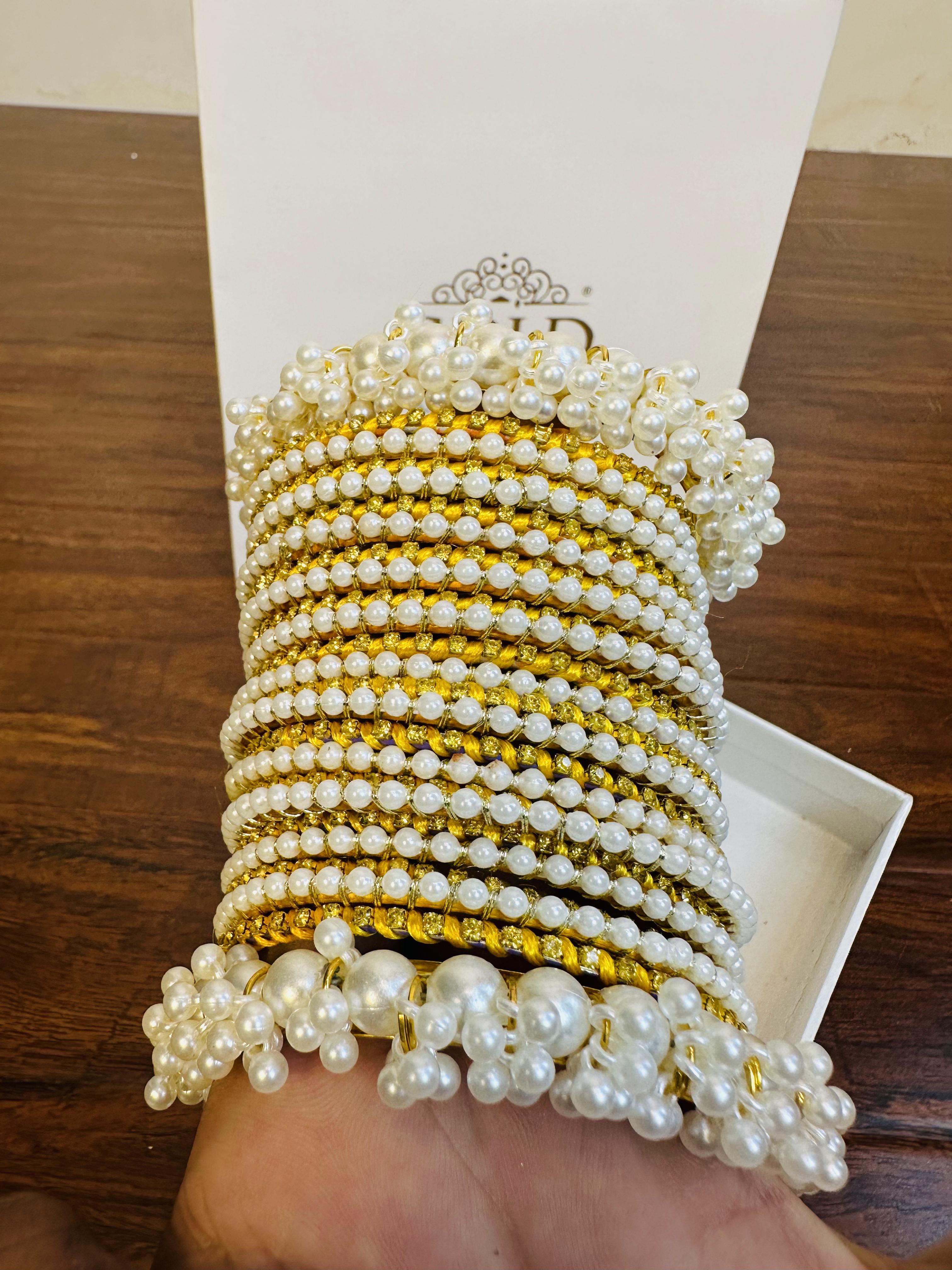 Stylish Pearls Bangles for Girls/Women