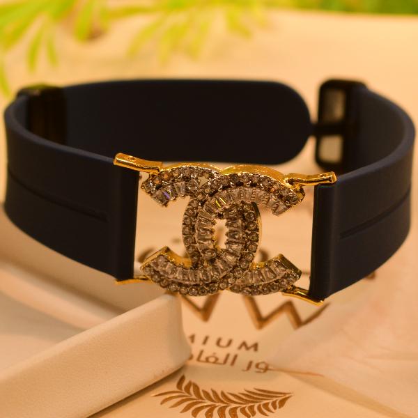 Luminous Unique Design Gold Plated Strap Bracelet for Girls/Women