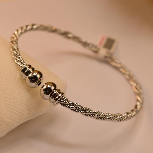 Gorgeous Unique Design Silver Plated Bangle for Girls/Women