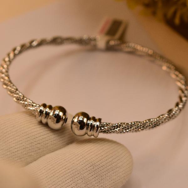 Gorgeous Unique Design Silver Plated Bangle for Girls/Women