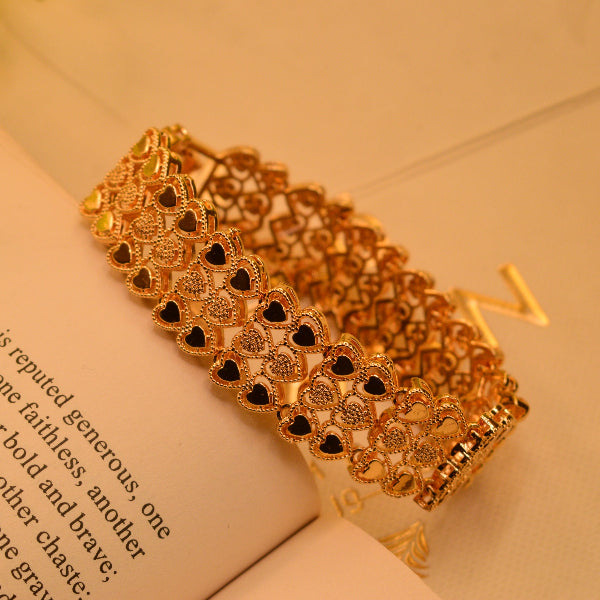 Luminous Heart Design Gold Plated Bracelet for Girls/Women