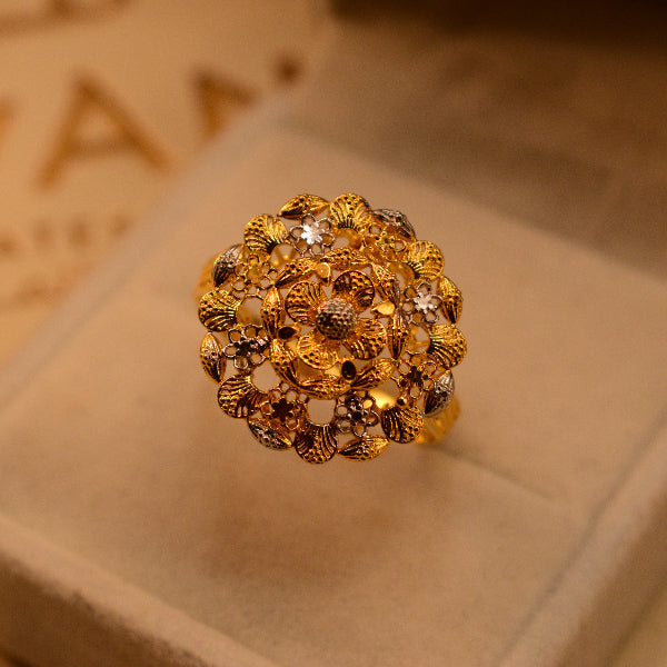 Charming Unique Design 22K RP 4.7 Gram Gold Plated Ring For Girls/Women
