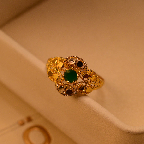 Gorgeous Unique Design 22K RP 2.5 Gram Gold Plated Ring For Girls/Women