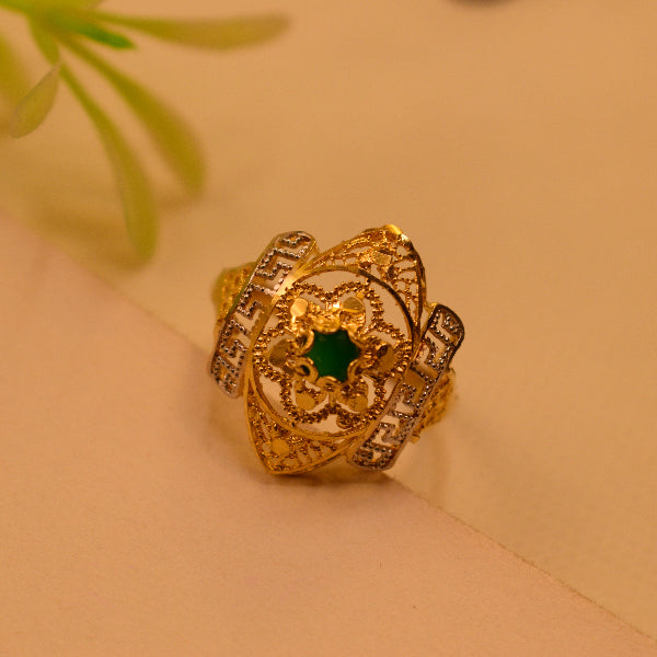 Charming Unique Design 22K RP 3 Gram Gold Plated Ring For Girls/Women