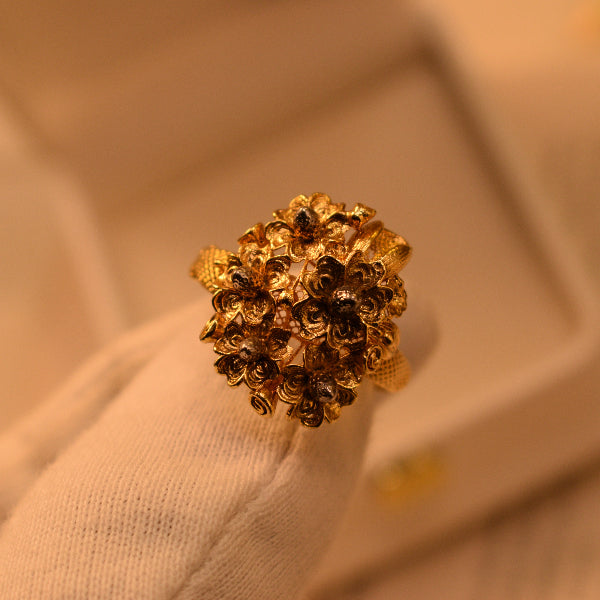 Luxury Unique Design 22K RP 3.5 Gram Gold Plated Ring For Girls/Women