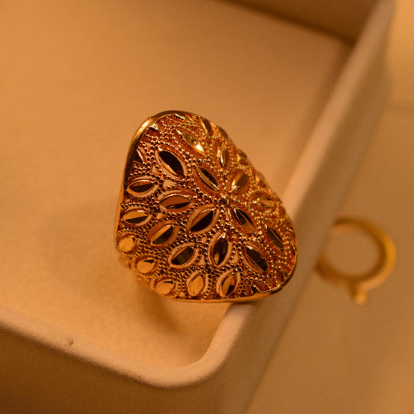 Beautiful Unique Design Gold Plated Ring For Girls/Women
