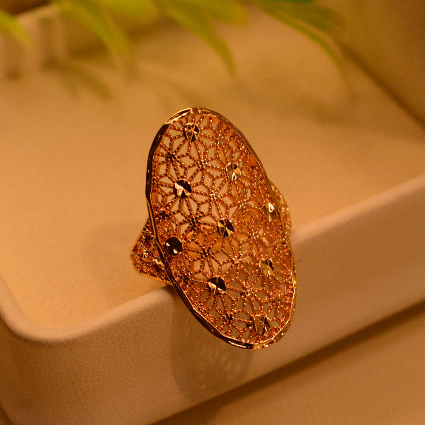 Stylish Unique Design Gold Plated Ring For Girls/Women