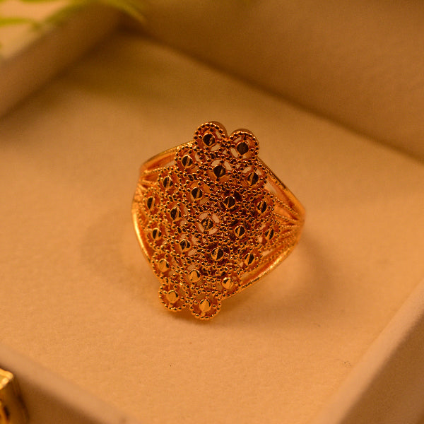 Beautiful Unique Design Gold Plated Ring For Girls/Women