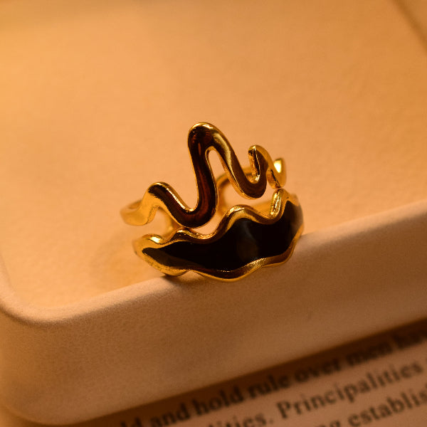 Stylish Unique Design Gold Plated Ring For Girls/Women