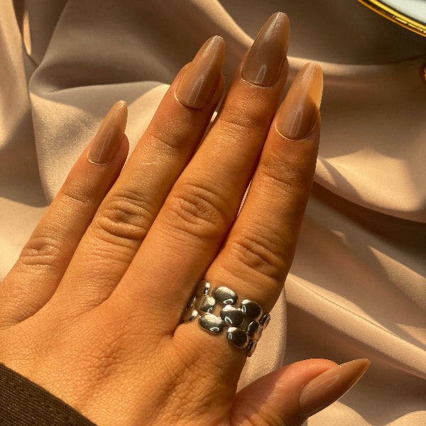 Sparkling Unique Design Silver Plated Ring For Girls/Women