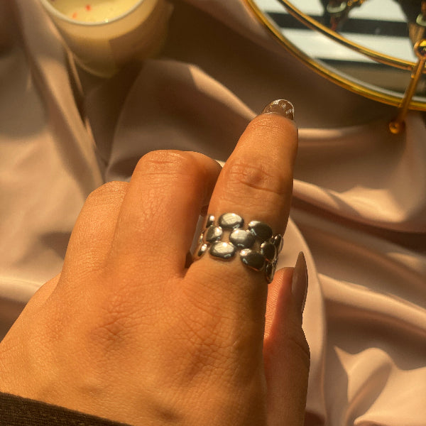 Sparkling Unique Design Silver Plated Ring For Girls/Women