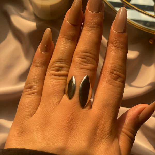 Stylish Unique Design Silver Plated Ring For Girls/Women