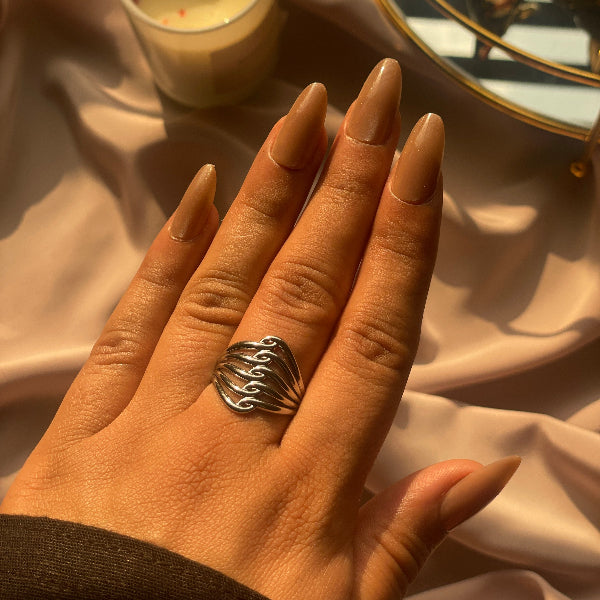 Luxury Unique Design Silver Plated Ring For Girls/Women