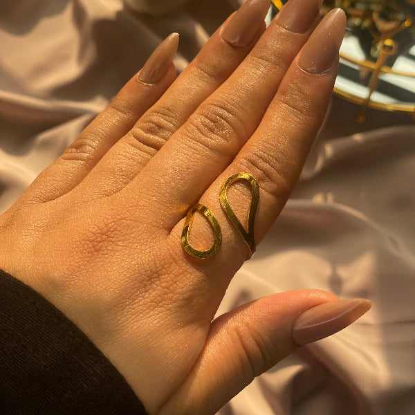 Luminous Unique Design Gold Plated Ring For Girls/Women