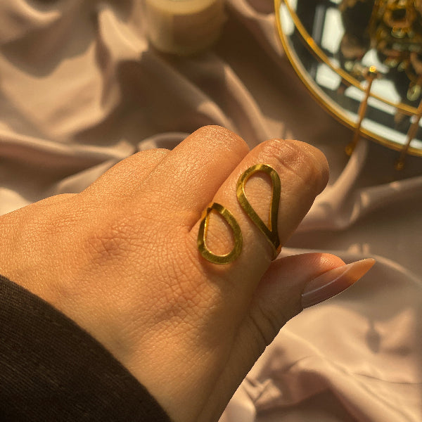 Luminous Unique Design Gold Plated Ring For Girls/Women