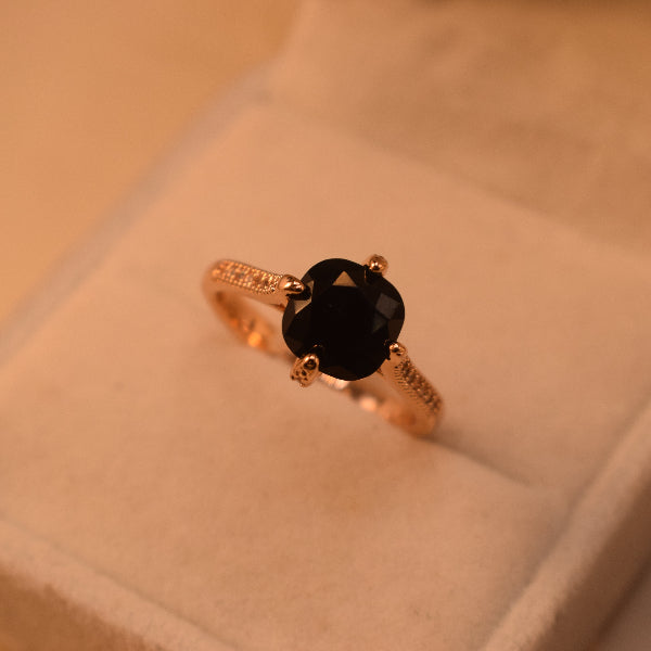 Sparkling Unique Design Gold Plated Crystal Stones Ring For Girls/Women