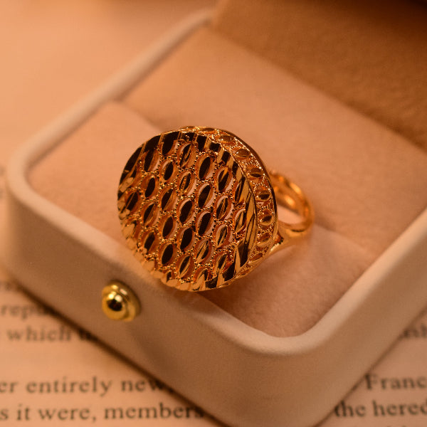 Beautiful Unique Design Gold Plated Ring For Girls/Women