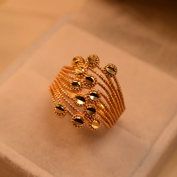 Gorgeous Unique Design Gold Plated Ring For Girls/Women