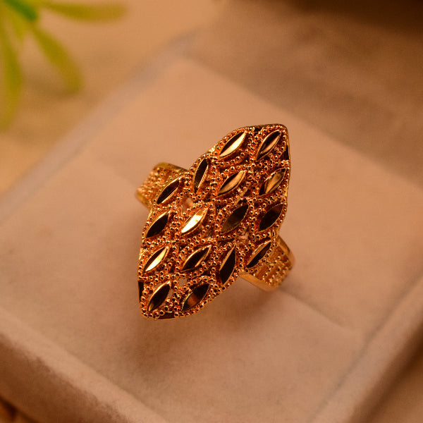 Luxury Unique Design Gold Plated Ring For Girls/Women