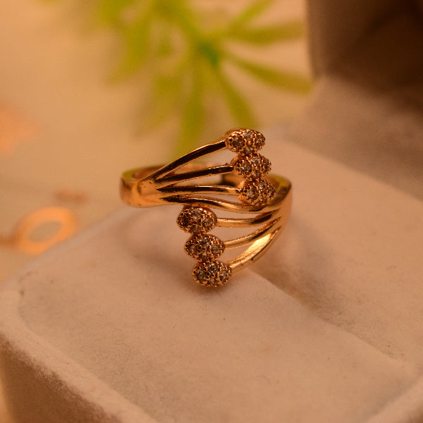 Charming Design Gold Plated Crystal Stones Ring For Girls/Women