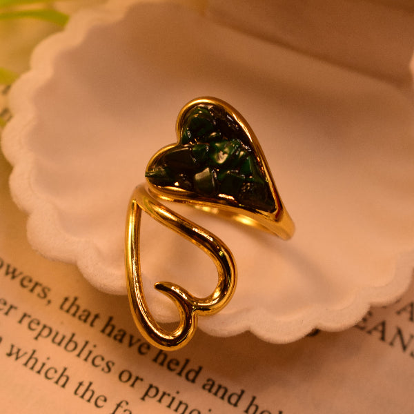 Elegant Design Gold Plated Crystal Stones Ring For Girls/Women