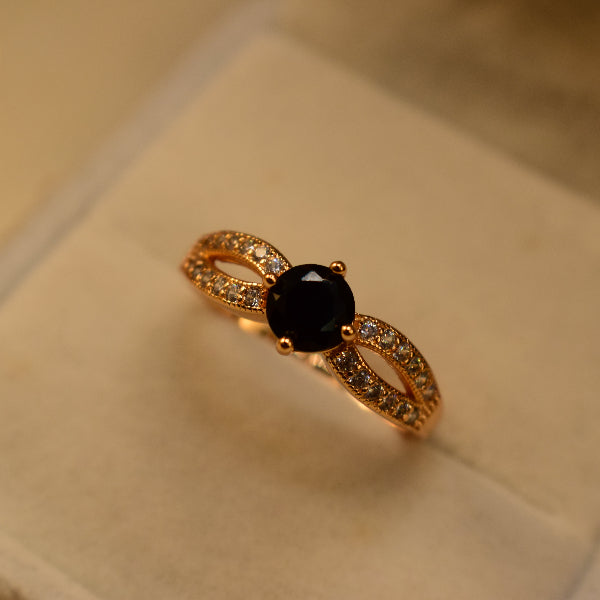 Charming Design Gold Plated Crystal Stones Ring For Girls/Women