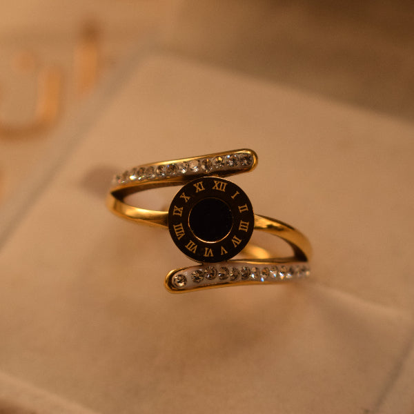 Charming Design Gold Plated Crystal Stones Ring For Girls/Women