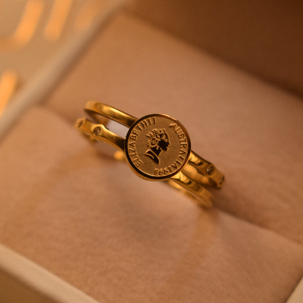 Gorgeous Unique Design Gold Plated Ring For Girls/Women