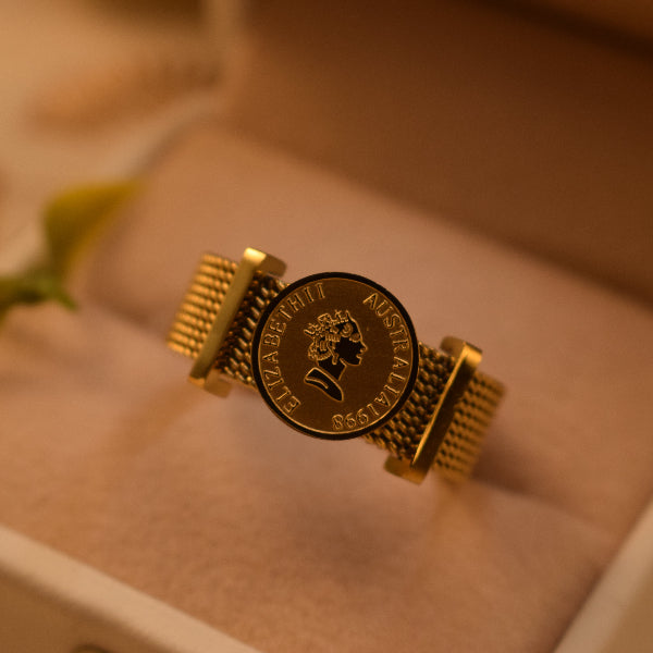 Luminous Unique Design Gold Plated Ring For Girls/Women