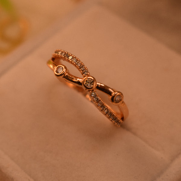 Charming Design Gold Plated Crystal Stones Ring For Girls/Women