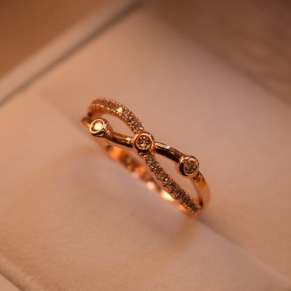 Charming Design Gold Plated Crystal Stones Ring For Girls/Women