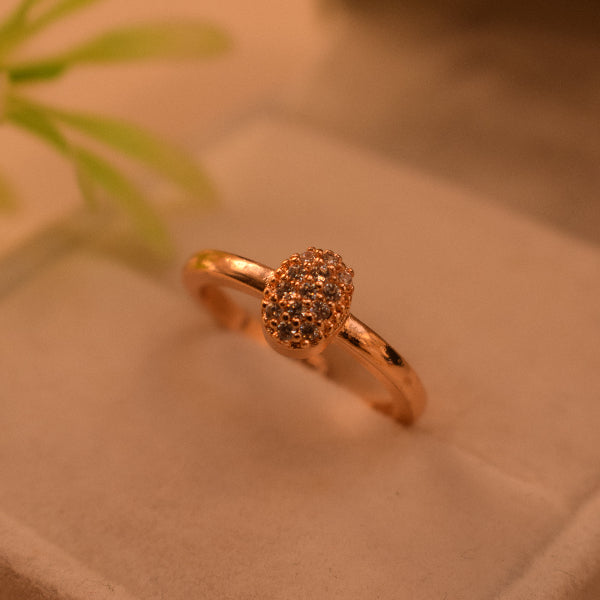 Dazzling Design Gold Plated Crystal Stones Ring For Girls/Women