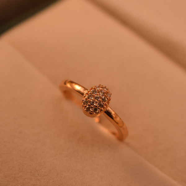 Dazzling Design Gold Plated Crystal Stones Ring For Girls/Women