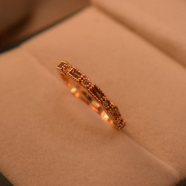 Gorgeous Design Gold Plated Crystal Stones Ring For Girls/Women