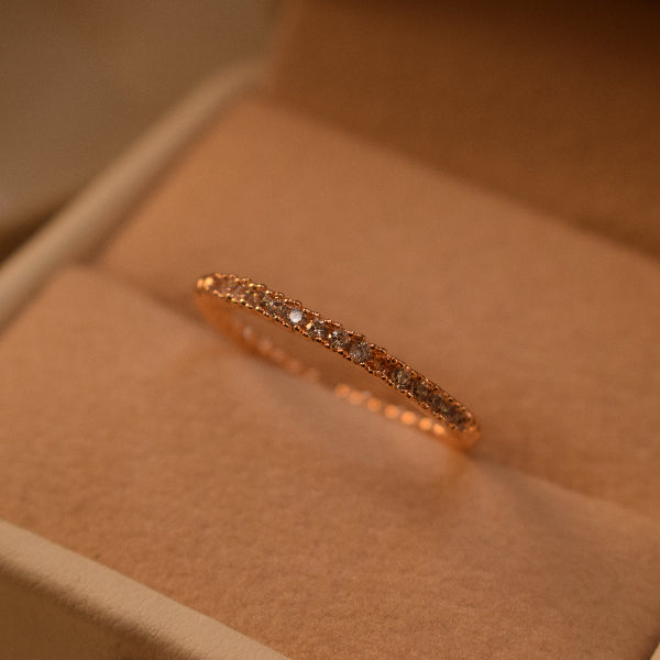 Beautiful Design Gold Plated Crystal Stones Ring For Girls/Women