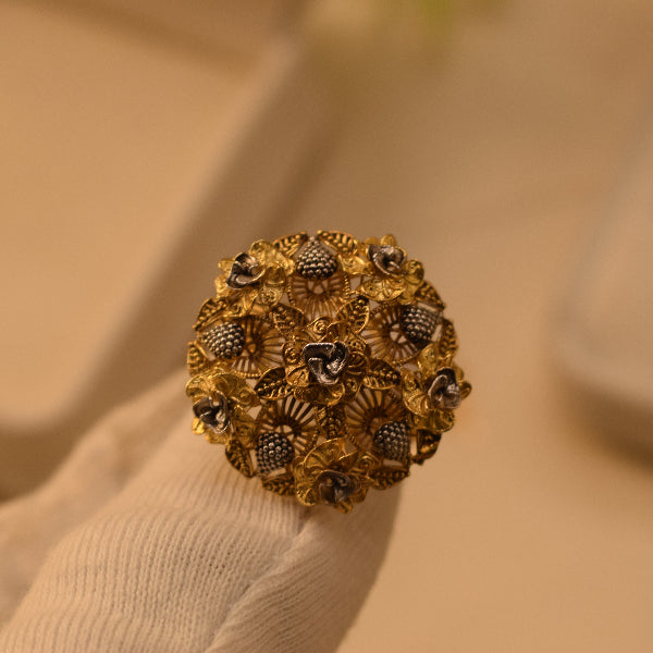 Beautiful Unique Design 24K RP Gold Plated 4.5 Gram Ring For Girls/Women