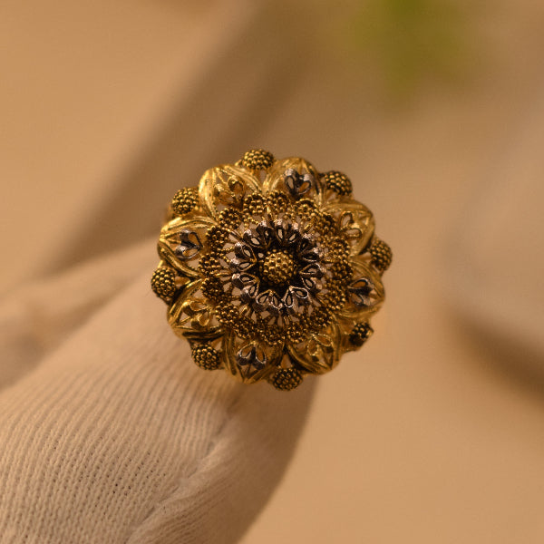 Stylish Unique Design 24K RP Gold Plated 4.5 Gram Ring For Girls/Women