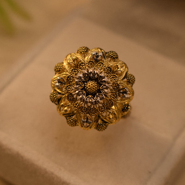 Stylish Unique Design 24K RP Gold Plated 4.5 Gram Ring For Girls/Women