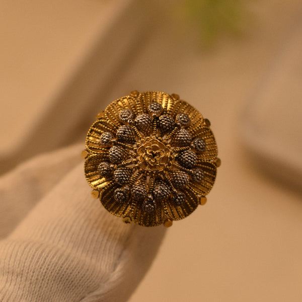 Fancy Unique Design 24K RP Gold Plated 4.5 Gram Ring For Girls/Women