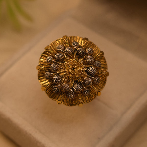 Fancy Unique Design 24K RP Gold Plated 4.5 Gram Ring For Girls/Women