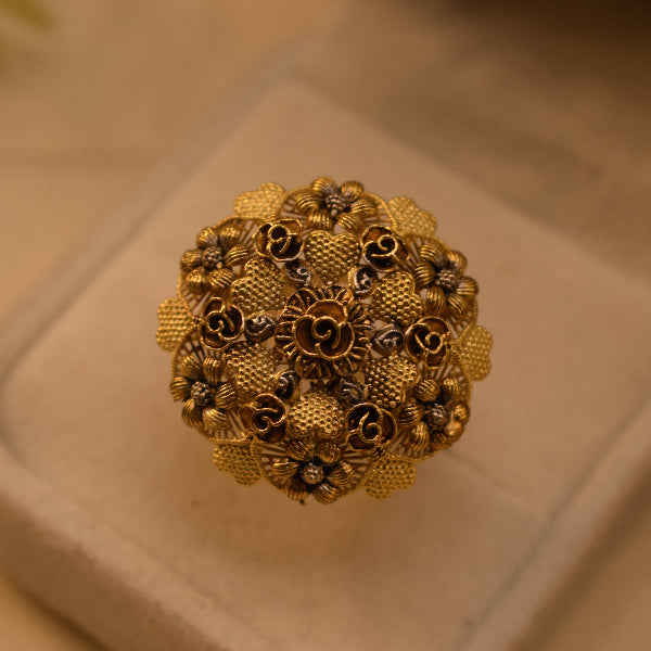 Luxury Unique Design 24K RP Gold Plated 4.5 Gram Ring For Girls/Women