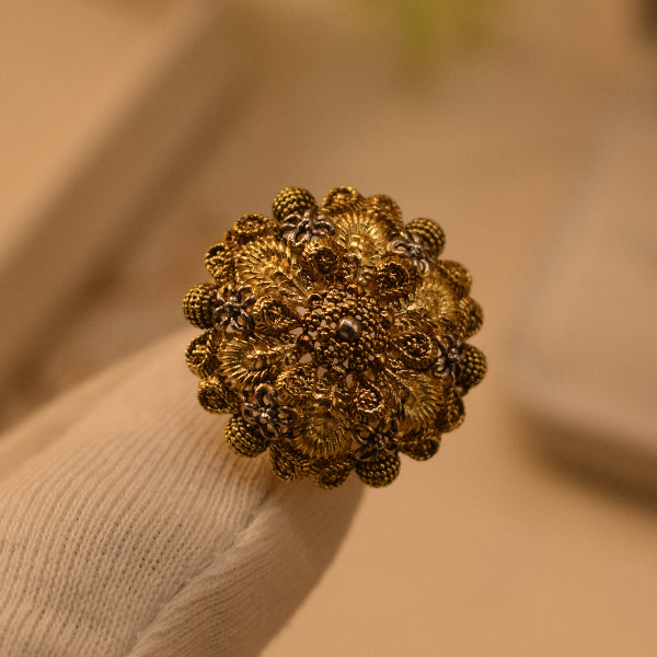 Elegant Unique Design 24K RP Gold Plated 4.5 Gram Ring For Girls/Women