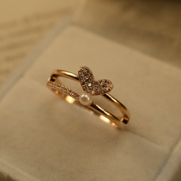 Charming Unique Design Crystal Stones Ring For Girls/Women