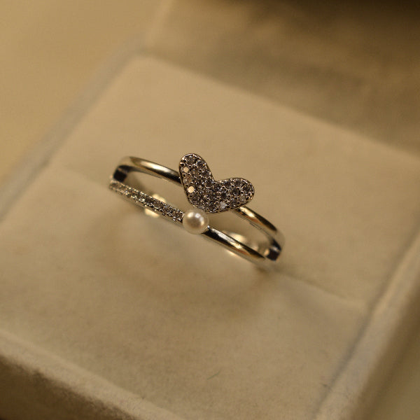 Charming Unique Design Crystal Stones Ring For Girls/Women