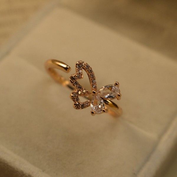 Luxury Unique Design Crystal Stones Ring For Girls/Women