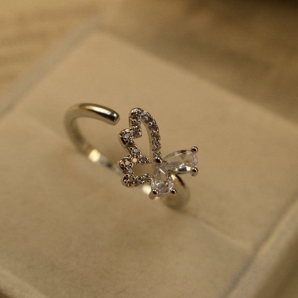 Luxury Unique Design Crystal Stones Ring For Girls/Women