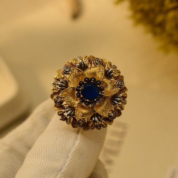 Luminous Unique Design 24K Gold Plated 5.5 Gram Ring For Girls/Women