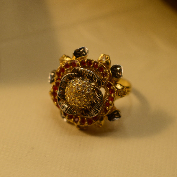 Stylish Unique Design 24K Gold Plated 5.1 Gram Ring For Girls/Women