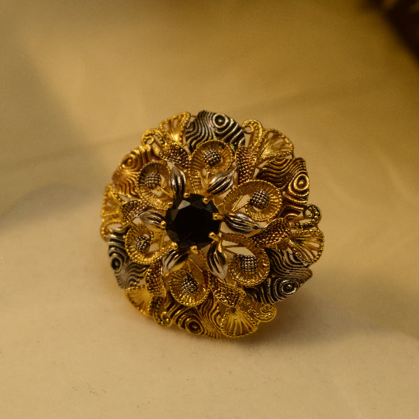 Beautiful Unique Design 24K Gold Plated 5.5 Gram Ring For Girls/Women